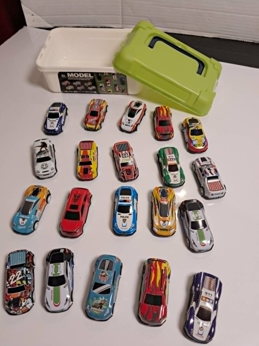 20 Mini Pull Back Race Cars Die Cast Toy Set Kids 3+